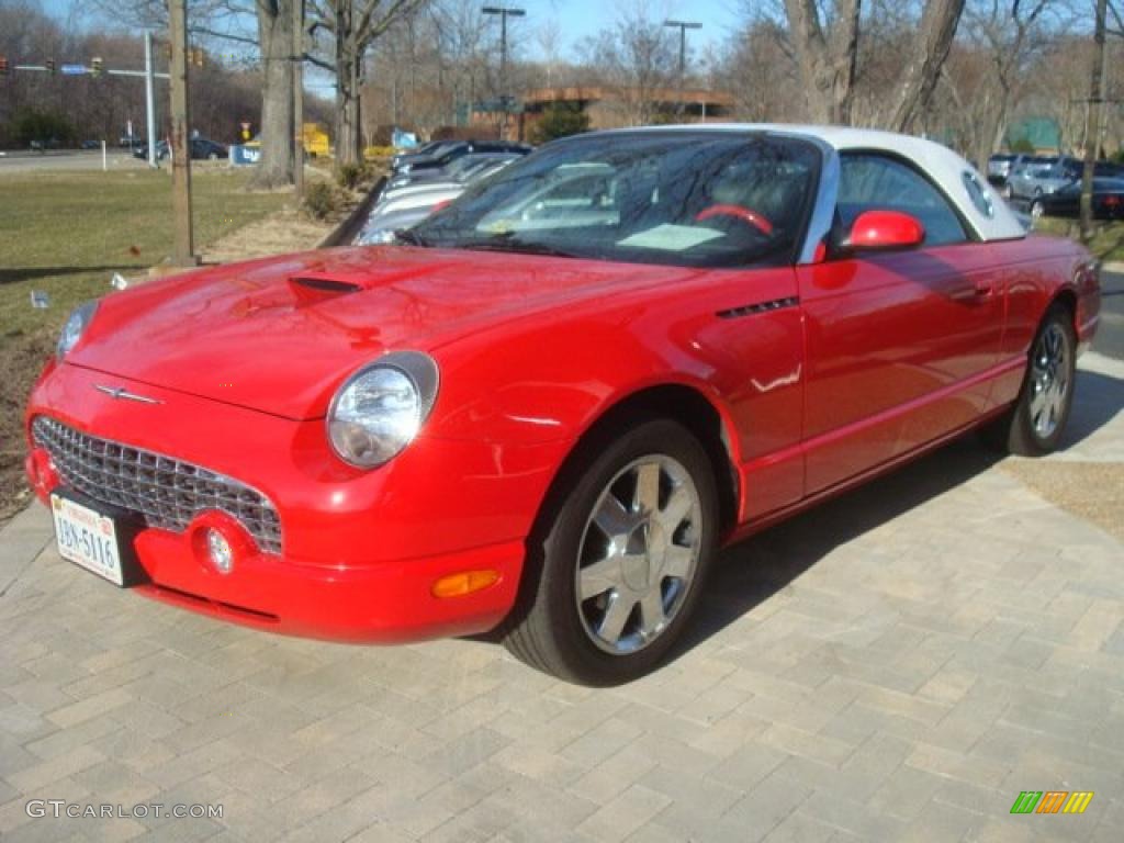 Torch Red 2002 Ford Thunderbird Premium Roadster Exterior Photo #45466214