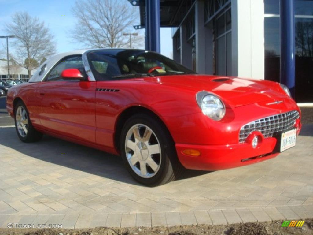 Torch Red 2002 Ford Thunderbird Premium Roadster Exterior Photo #45466254