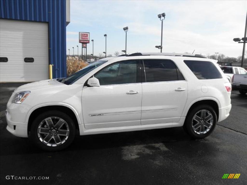 White Diamond Tintcoat 2011 GMC Acadia Denali Exterior Photo #45466639
