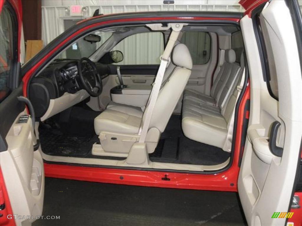 2011 Sierra 1500 SLE Extended Cab - Fire Red / Ebony/Light Cashmere photo #5