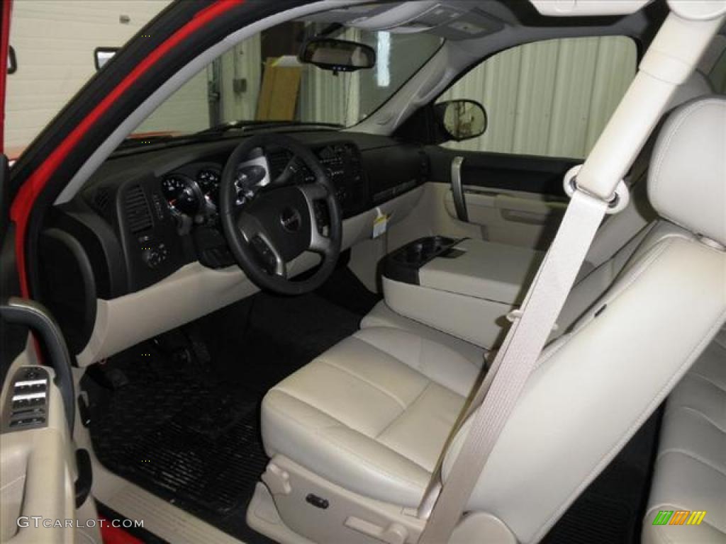2011 Sierra 1500 SLE Extended Cab - Fire Red / Ebony/Light Cashmere photo #6