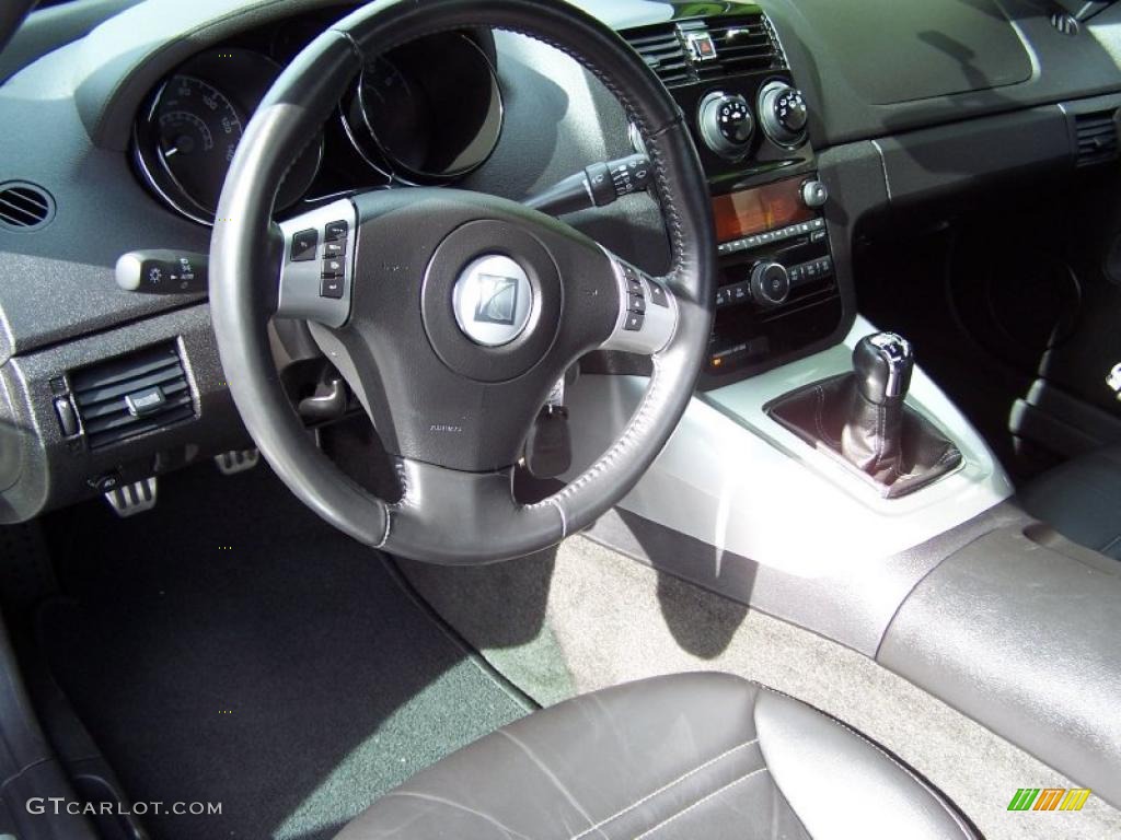 Black Interior 2007 Saturn Sky Roadster Photo #45469070