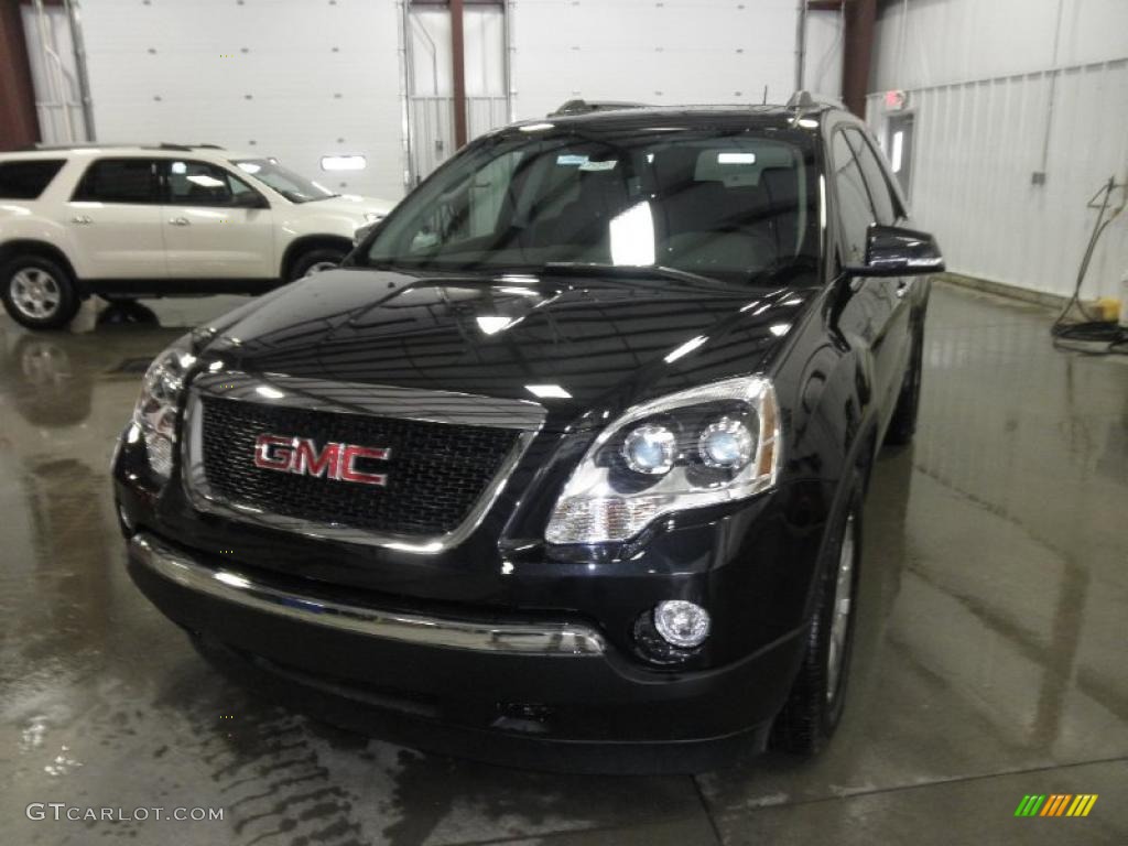 2011 Acadia SLT AWD - Carbon Black Metallic / Ebony photo #3