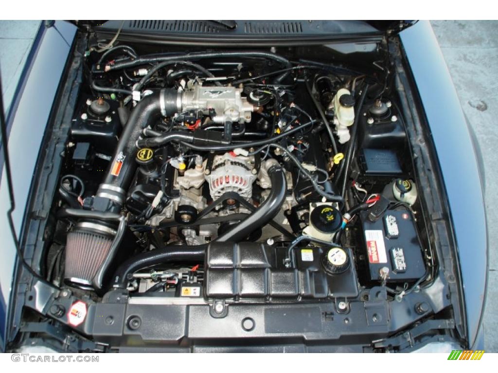 2002 Ford Mustang GT Convertible 4.6 Liter SOHC 16-Valve V8 Engine Photo #45470152