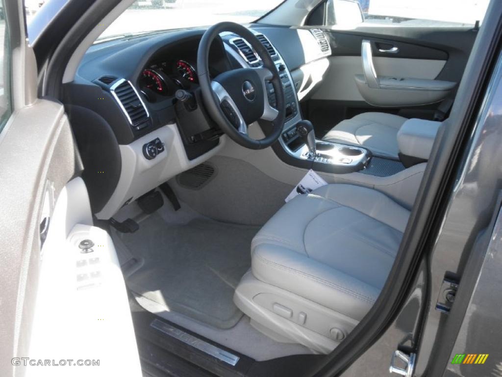 Light Titanium Interior 2011 GMC Acadia SLT Photo #45470704