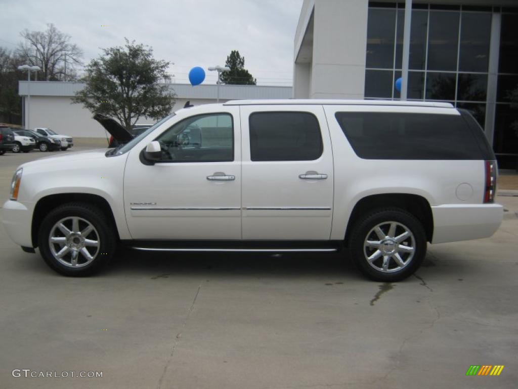 White Diamond Tintcoat 2011 GMC Yukon XL Denali Exterior Photo #45471116