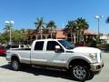 2011 White Platinum Tri-Coat Metallic Ford F350 Super Duty King Ranch Crew Cab 4x4  photo #1