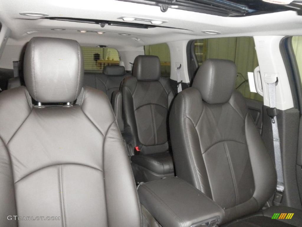 Ebony Interior 2011 GMC Acadia SLT AWD Photo #45472408