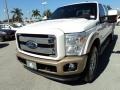 2011 White Platinum Tri-Coat Metallic Ford F350 Super Duty King Ranch Crew Cab 4x4  photo #15