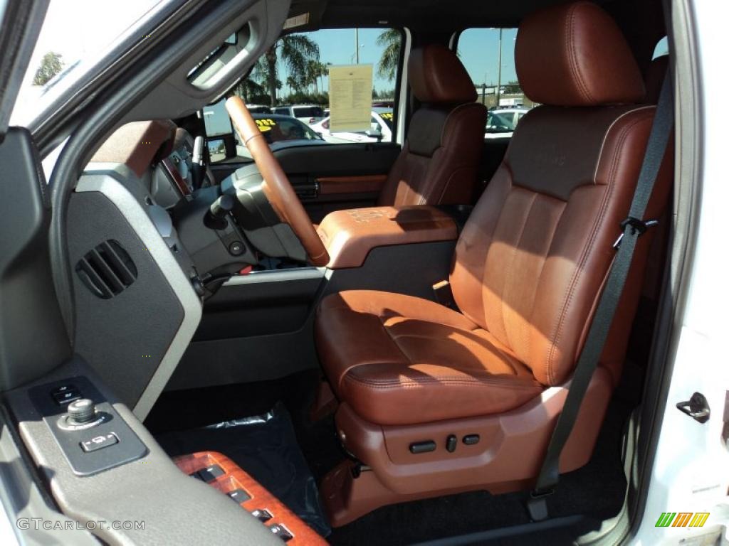 Chaparral Leather Interior 2011 Ford F350 Super Duty King Ranch Crew Cab 4x4 Photo #45473328