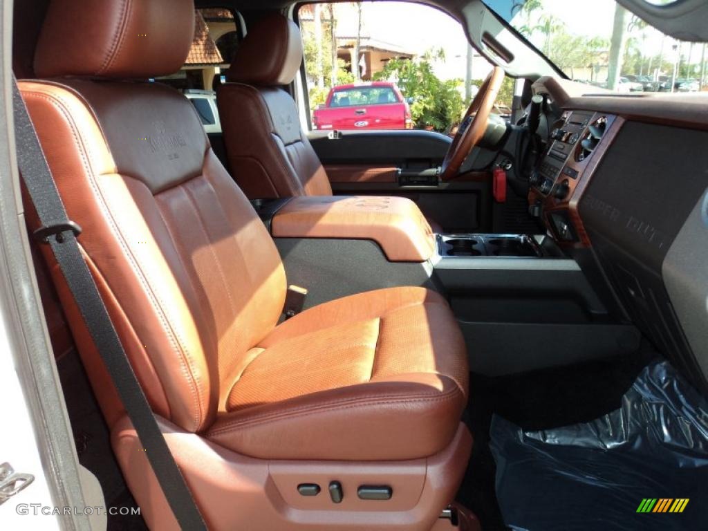 Chaparral Leather Interior 2011 Ford F350 Super Duty King Ranch Crew Cab 4x4 Photo #45473336