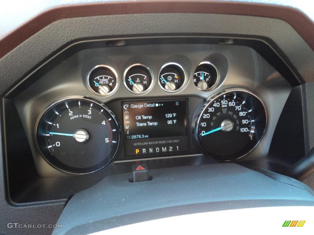 2011 Ford F350 Super Duty King Ranch Crew Cab 4x4 Gauges Photo #45473384