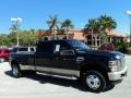 2008 Black Ford F350 Super Duty King Ranch Crew Cab 4x4 Dually  photo #1