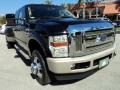 2008 Black Ford F350 Super Duty King Ranch Crew Cab 4x4 Dually  photo #2