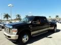 2008 Black Ford F350 Super Duty King Ranch Crew Cab 4x4 Dually  photo #16