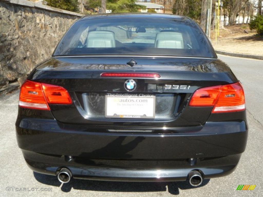 2008 3 Series 335i Convertible - Black Sapphire Metallic / Black photo #3