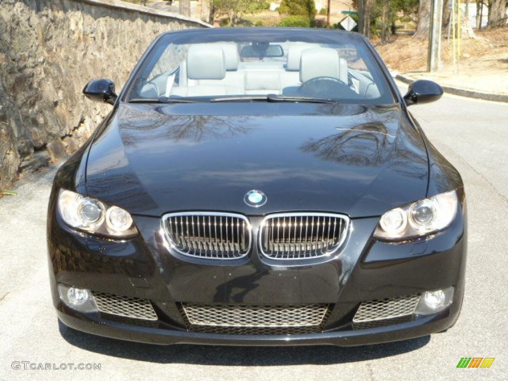 2008 3 Series 335i Convertible - Black Sapphire Metallic / Black photo #4