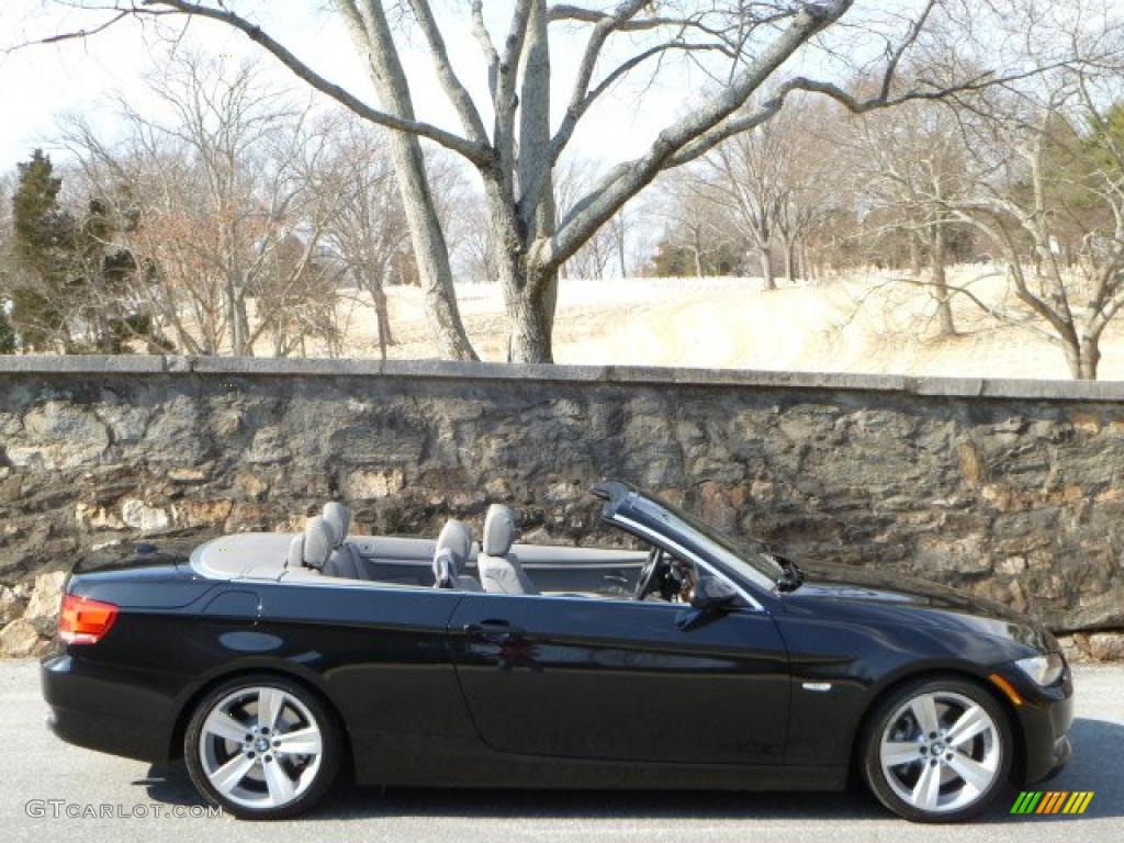 2008 3 Series 335i Convertible - Black Sapphire Metallic / Black photo #14
