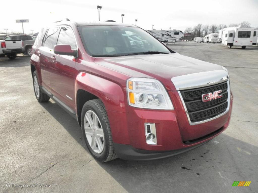 Merlot Jewel Metallic 2011 GMC Terrain SLT Exterior Photo #45475464