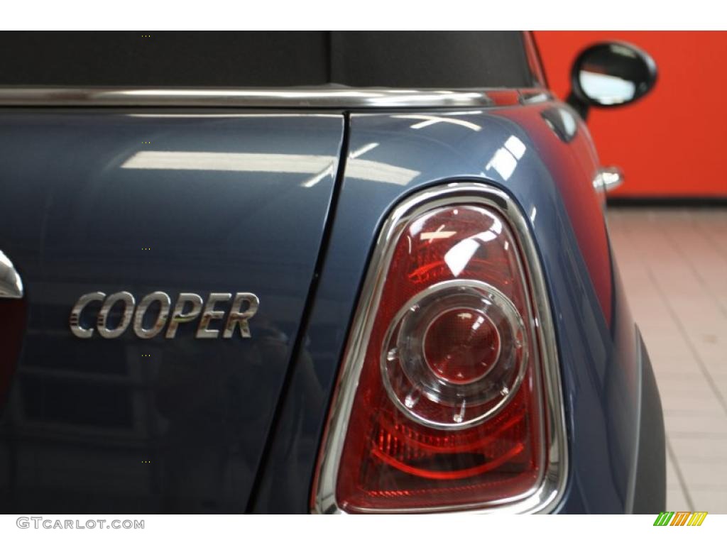 2011 Cooper Convertible - Horizon Blue Metallic / Carbon Black photo #16