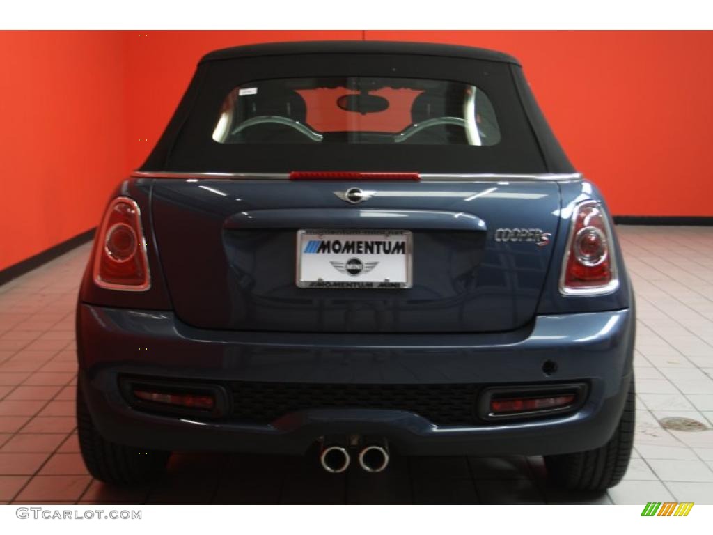 2011 Cooper S Convertible - Horizon Blue Metallic / Carbon Black photo #16