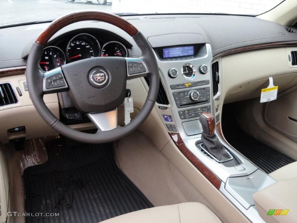 2011 Cadillac CTS 3.0 Sedan Cashmere/Cocoa Dashboard Photo #45476482