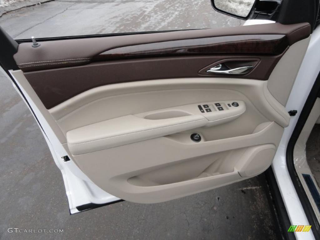 2011 Cadillac SRX 4 V6 AWD Shale/Brownstone Door Panel Photo #45476770