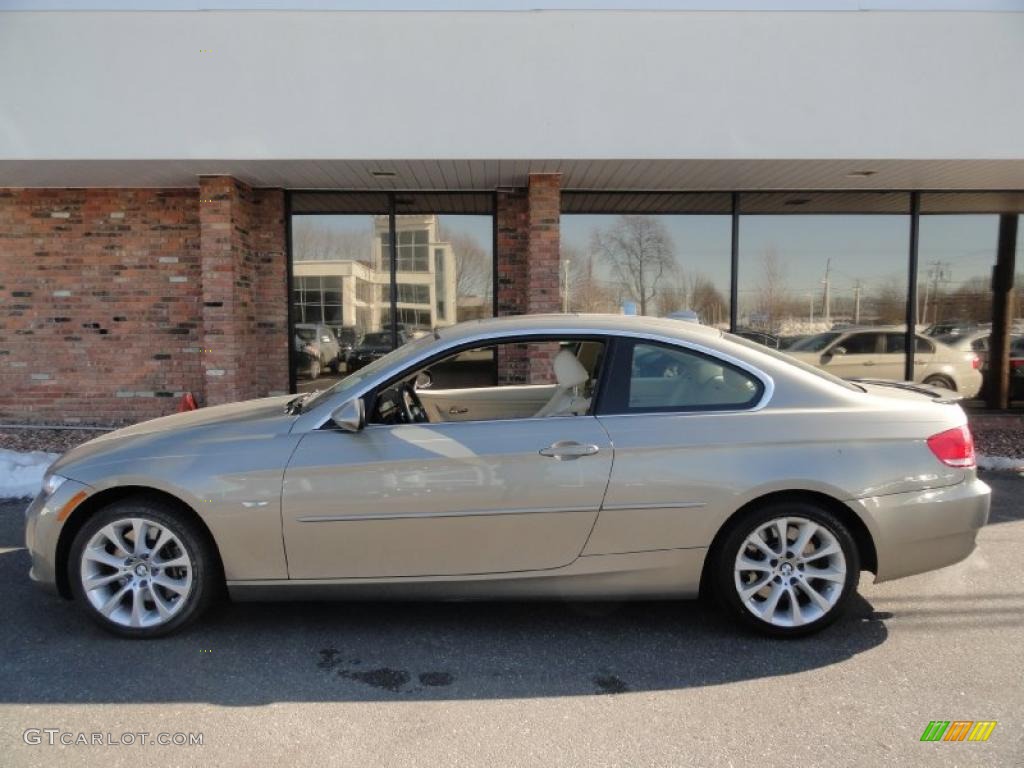 2008 3 Series 335xi Coupe - Platinum Bronze Metallic / Cream Beige photo #3