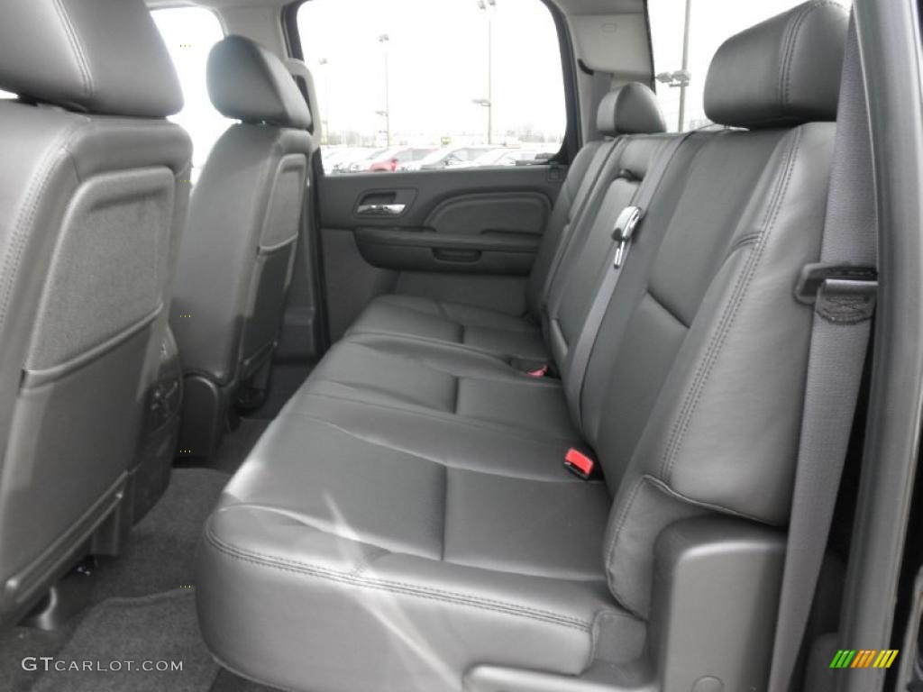 Ebony Interior 2011 GMC Sierra 2500HD Denali Crew Cab 4x4 Photo #45477876