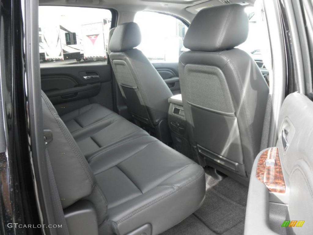 Ebony Interior 2011 GMC Sierra 2500HD Denali Crew Cab 4x4 Photo #45477907