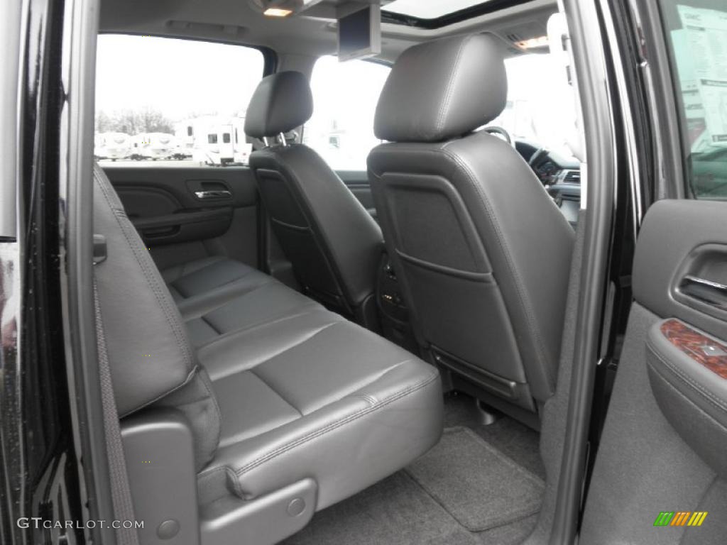 Ebony Interior 2011 GMC Sierra 2500HD Denali Crew Cab 4x4 Photo #45478206
