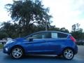 2011 Blue Flame Metallic Ford Fiesta SES Hatchback  photo #2