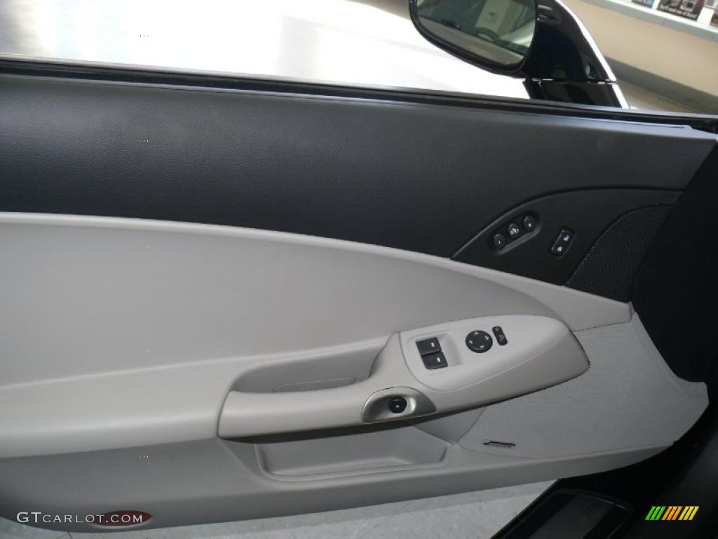 2011 Chevrolet Corvette Grand Sport Convertible Ebony Black/Titanium Door Panel Photo #45479880