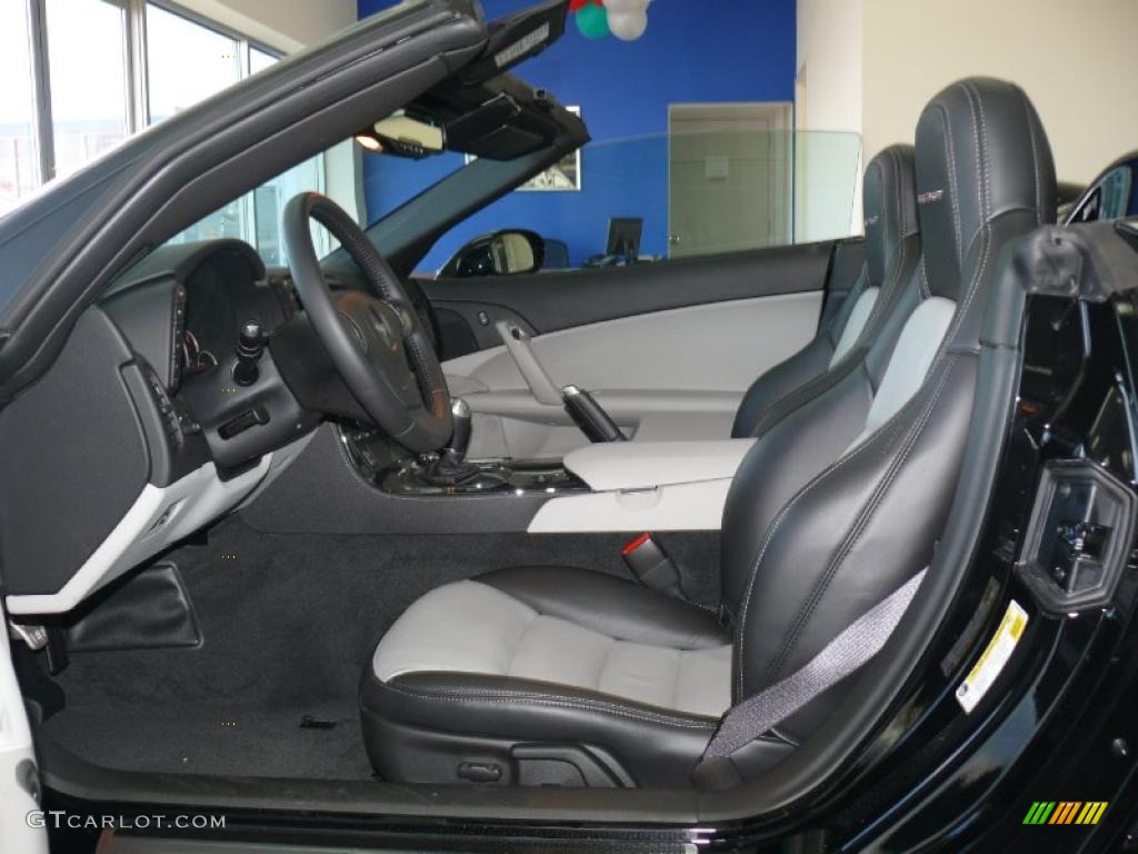 Ebony Black/Titanium Interior 2011 Chevrolet Corvette Grand Sport Convertible Photo #45479890