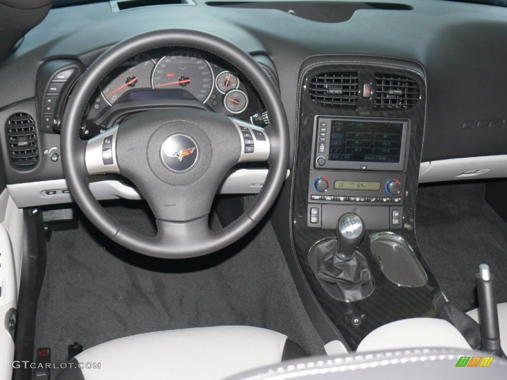 2011 Chevrolet Corvette Grand Sport Convertible Ebony Black/Titanium Dashboard Photo #45479914