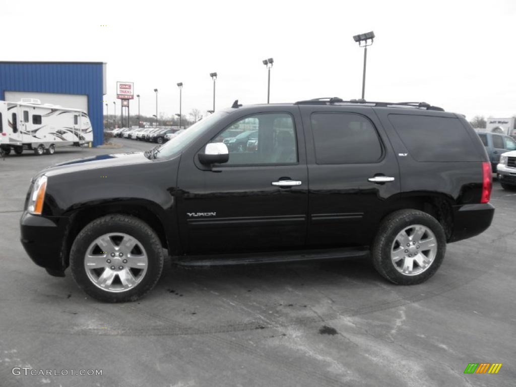 Onyx Black 2011 GMC Yukon SLT 4x4 Exterior Photo #45480612