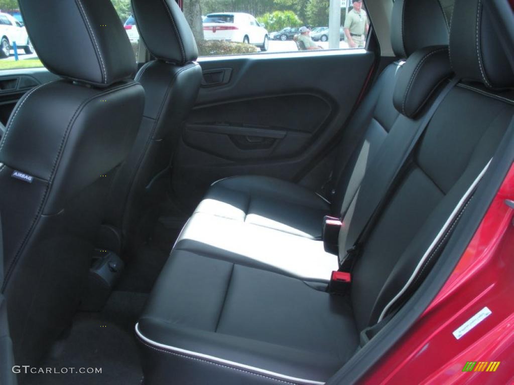 2011 Fiesta SES Hatchback - Red Candy Metallic / Charcoal Black Leather photo #6