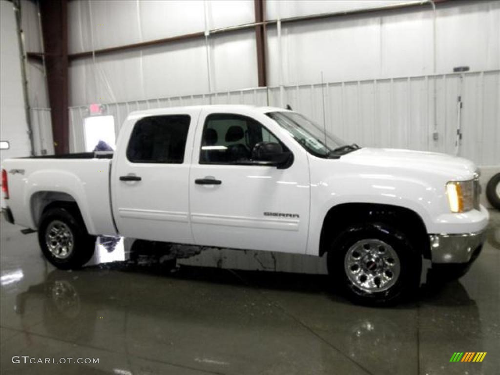 2011 Sierra 1500 SL Crew Cab 4x4 - Summit White / Dark Titanium photo #1