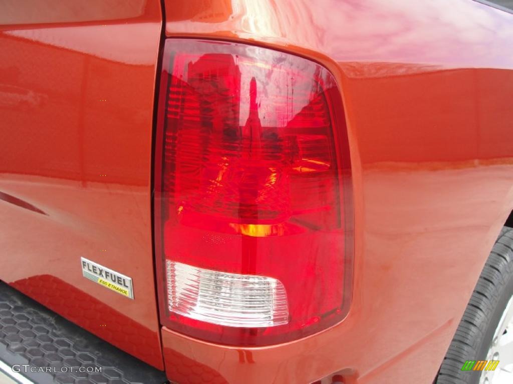 2009 Ram 1500 SLT Quad Cab - Sunburst Orange Pearl / Dark Slate/Medium Graystone photo #19