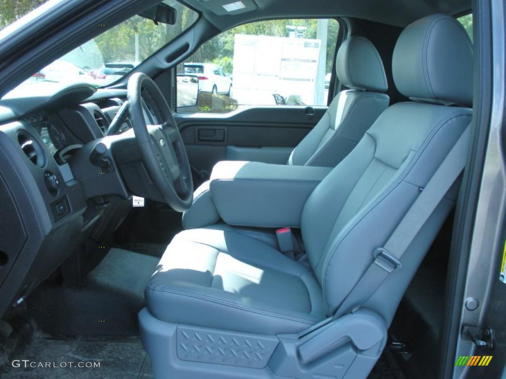 Steel Gray Interior 2011 Ford F150 XL Regular Cab Photo #45481575