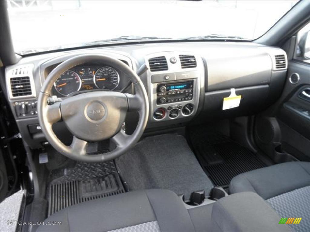 2010 GMC Canyon SLE Extended Cab Ebony Dashboard Photo #45482017
