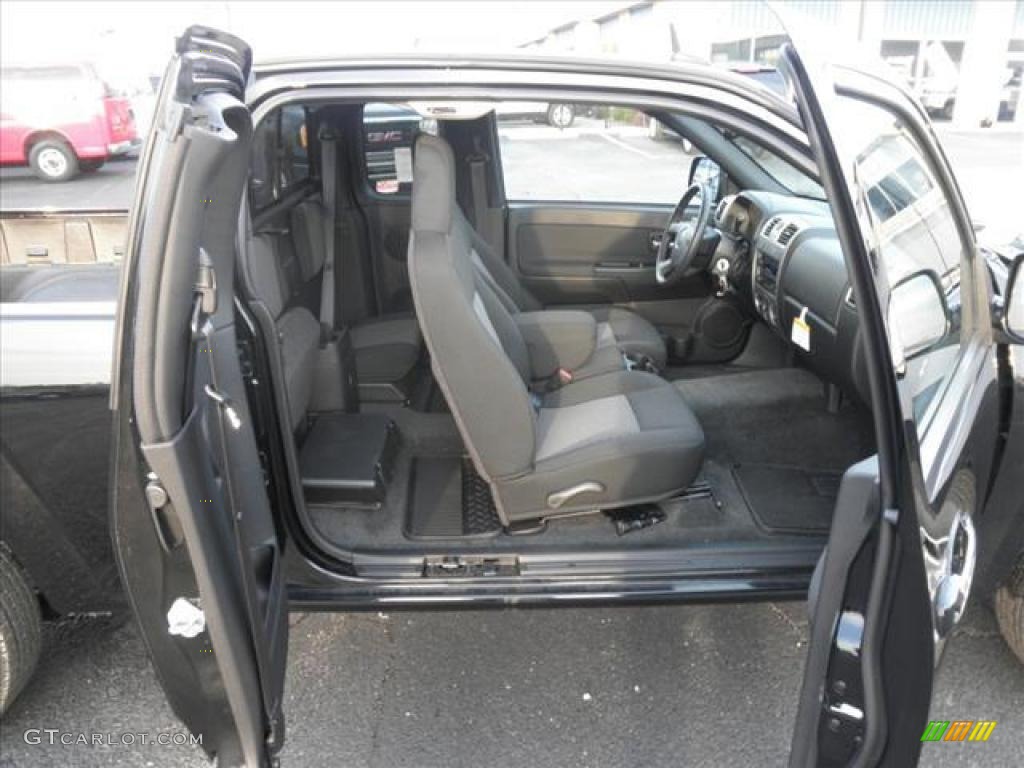 Ebony Interior 2010 GMC Canyon SLE Extended Cab Photo #45482067