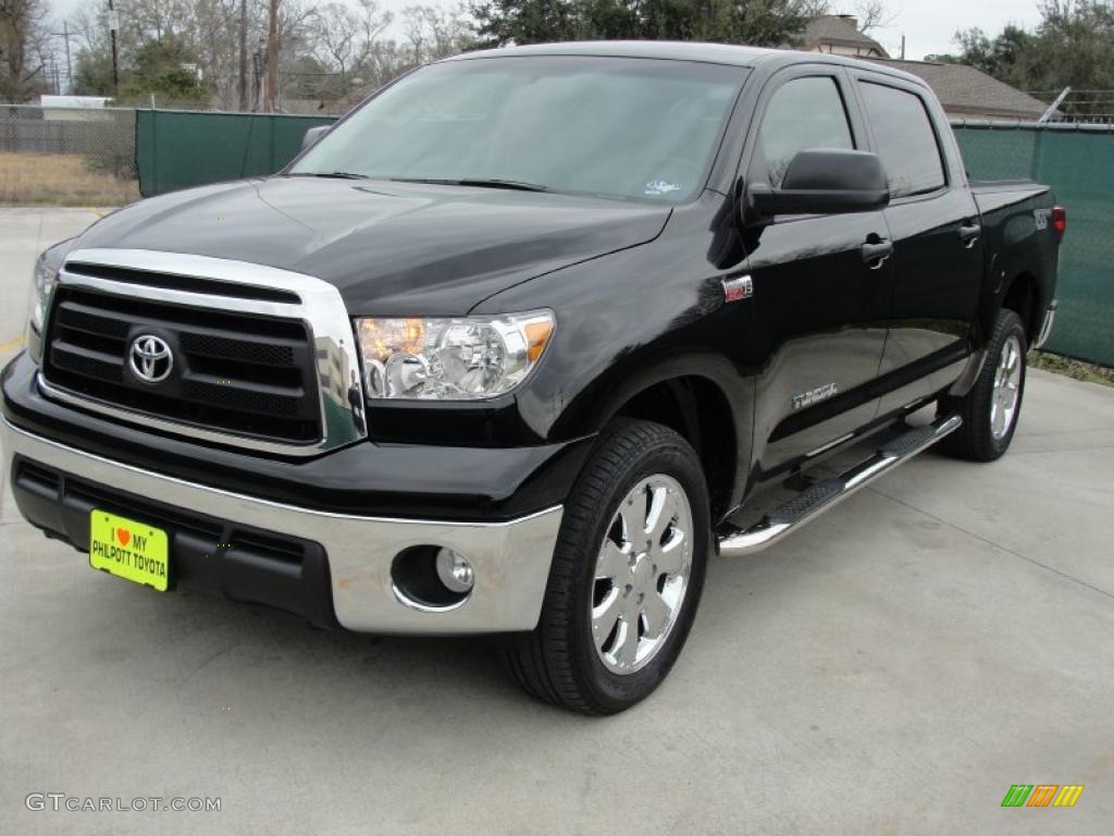 2010 Tundra TSS CrewMax - Black / Sand Beige photo #7