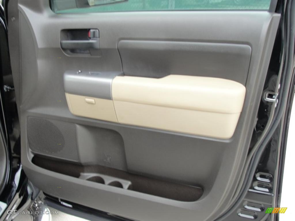 2010 Toyota Tundra TSS CrewMax Sand Beige Door Panel Photo #45482539