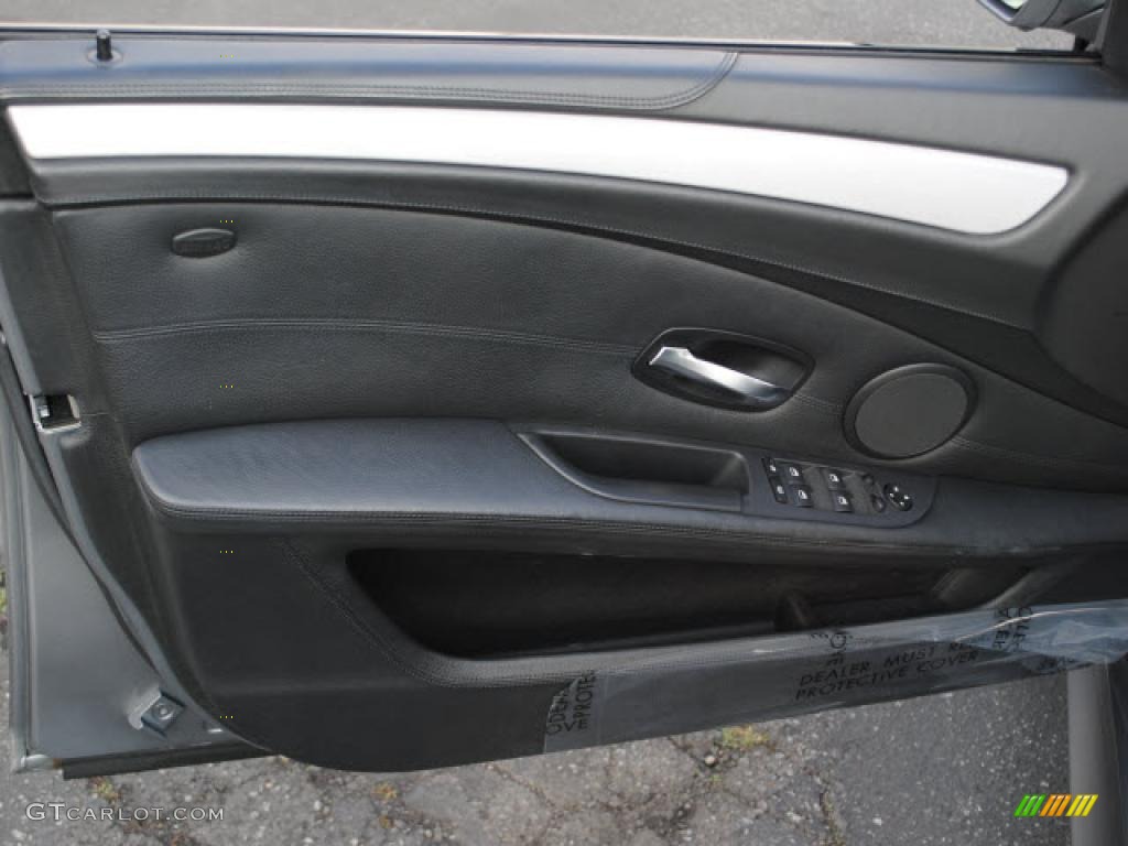 2008 BMW M5 Sedan Black Door Panel Photo #45483011