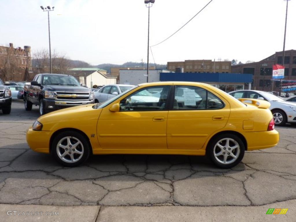 Sunburst Yellow 2003 Nissan Sentra SE-R Exterior Photo #45483708