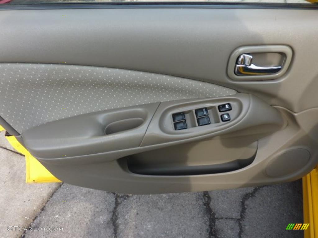 2003 Nissan Sentra SE-R Sand Beige Door Panel Photo #45483772