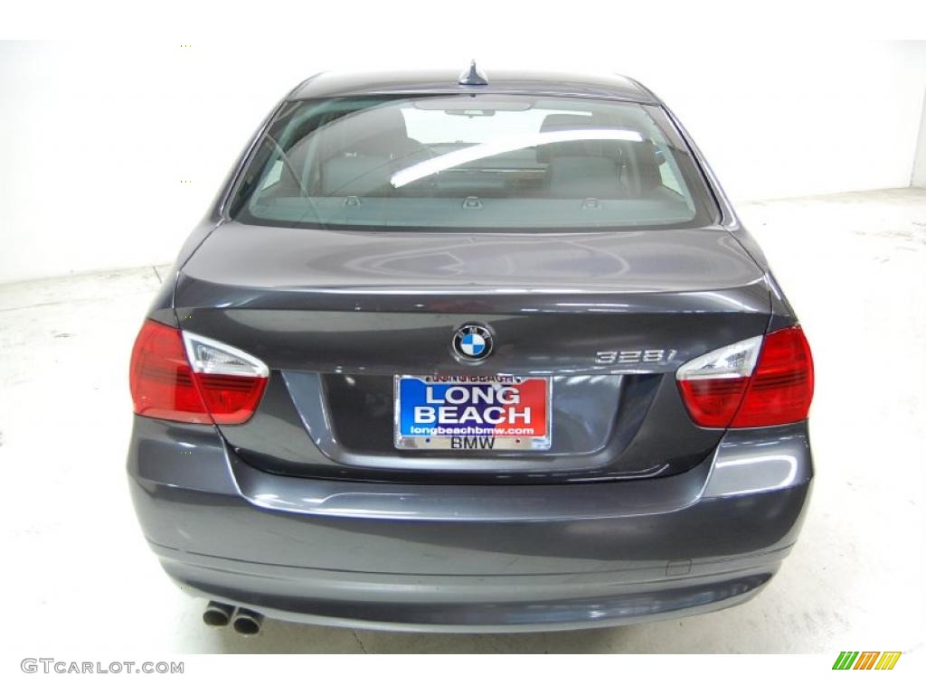 2007 3 Series 328i Sedan - Space Gray Metallic / Black photo #7