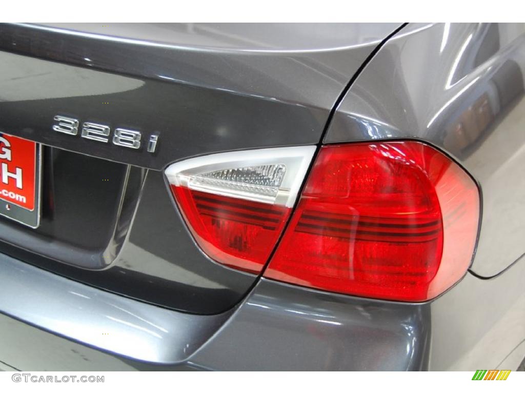 2007 3 Series 328i Sedan - Space Gray Metallic / Black photo #8