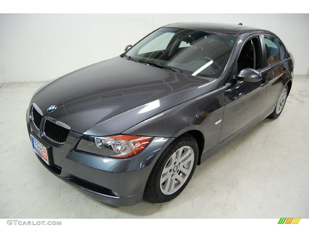 2007 3 Series 328i Sedan - Space Gray Metallic / Black photo #10